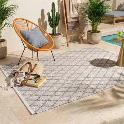 Tappeto per esterno (120 x 170 cm) Orlando Grigio Sabbia