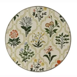 Tavolino rotondo in mosaico (H46 x D39 cm) Coimbra Crema