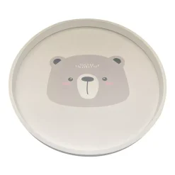 Tavolino bambini legno (D33 cm) Orsetto Marrone
