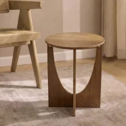 Tavolino in legno (H50 cm) Arcola Marrone