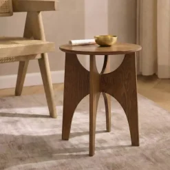 Tavolino in legno (H50 cm) Ossia Marrone