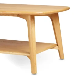 Tavolino rettangolare in rovere (120 cm) Bilbao Naturale