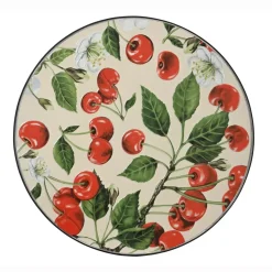 Tavolo bistro rotondo pieghevole in mosaico (D58 cm) Monaco Rosso