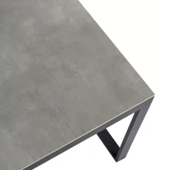 Tavolo da giardino 8 posti Allumino/Ceramica Kore (180 x 90 cm) Grigio antracite
