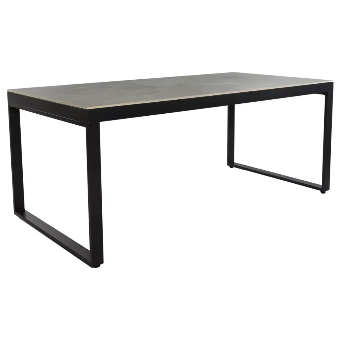 Tavolo da giardino 8 posti Allumino/Ceramica Kore (180 x 90 cm) Grigio antracite