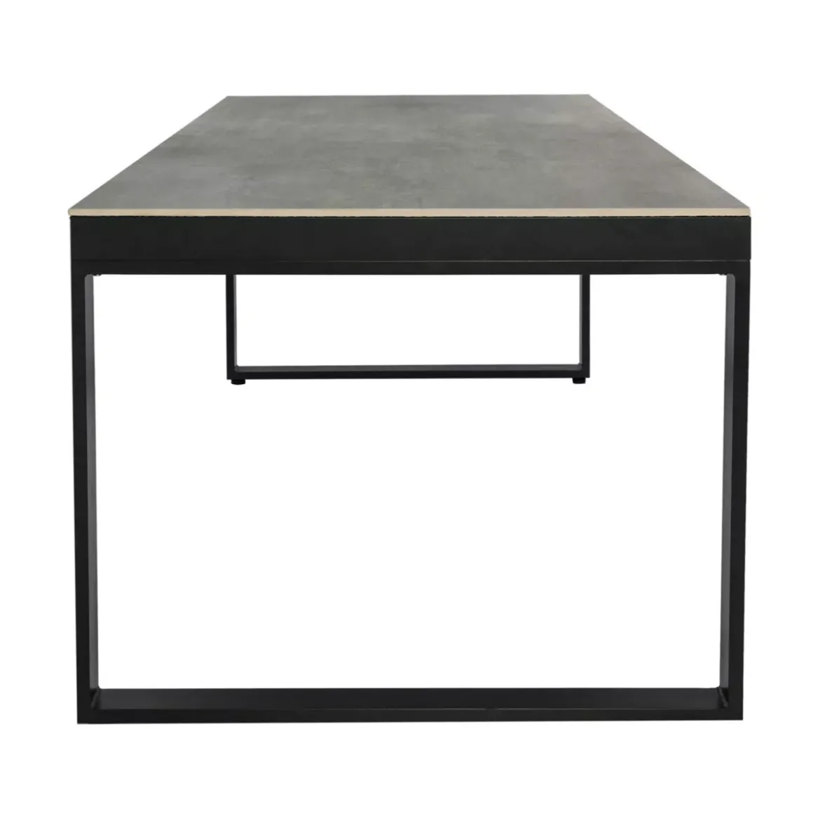Tavolo da giardino 8 posti Allumino/Ceramica Kore (180 x 90 cm) Grigio antracite