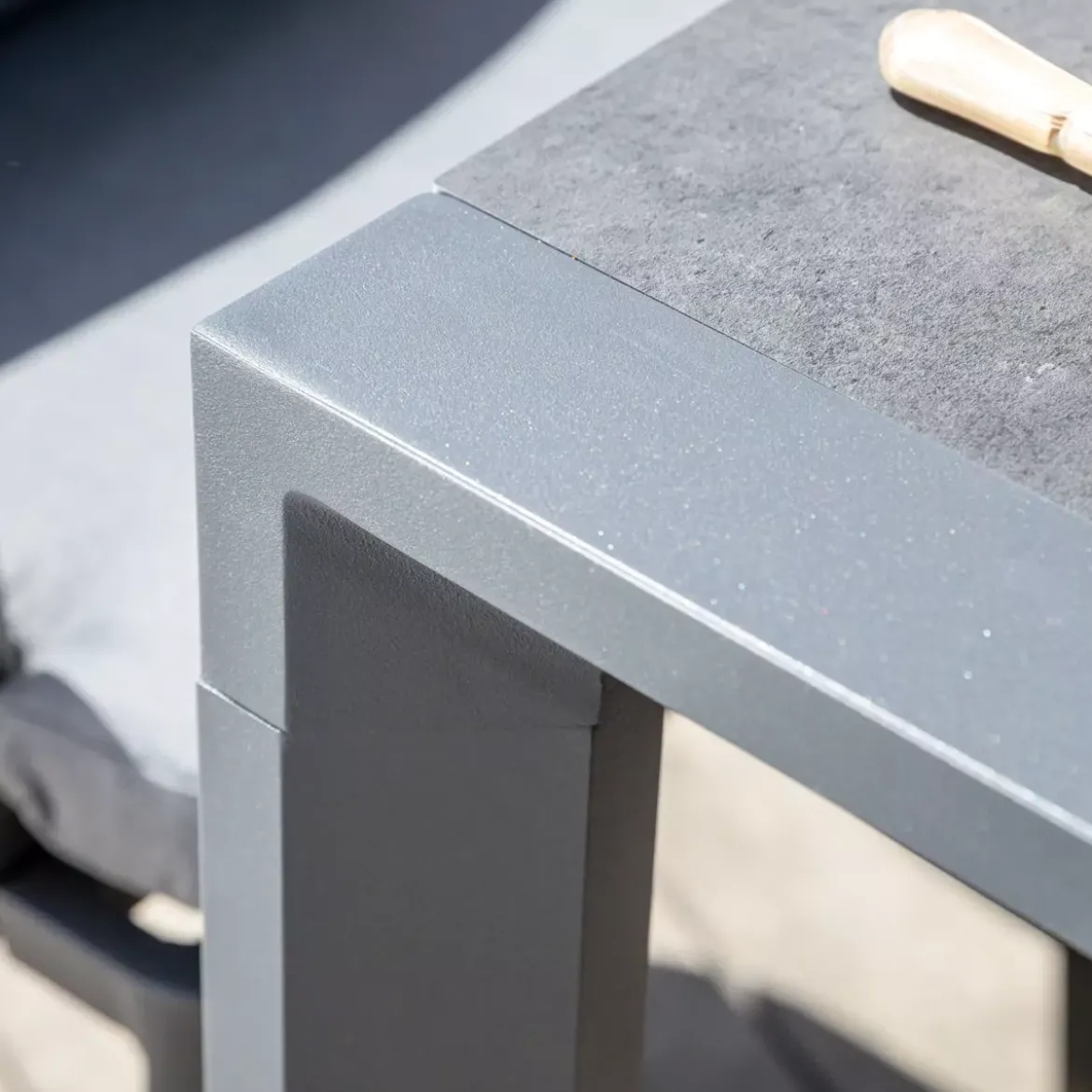 Tavolo da giardino allungabile 12 posti Alluminio Amalfi (300 x 96 cm) Grigio antracite