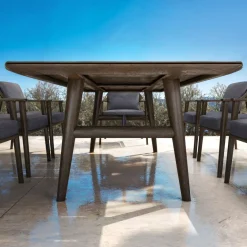 Tavolo da giardino legno teck 8 posti (260 x 100 cm) Cap Ferrat Marrone scuro