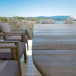 Tavolo da giardino legno teck 8 posti (260 x 100 cm) Cap Ferrat Marrone scuro