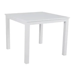 Tavolo da giardino quadrato in alluminio 4 posti (89 x 89 cm) Murano Bianco