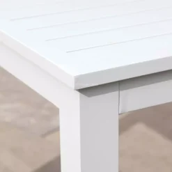 Tavolo da giardino quadrato in alluminio 4 posti (89 x 89 cm) Murano Bianco