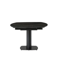 Tavolo rettangolare allungabile con prolunga in ceramica (120 cm) Kryo Nero