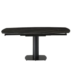 Tavolo rettangolare allungabile con prolunga in ceramica (120 cm) Kryo Nero