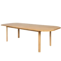 Tavolo rettangolare allungabile con prolunga in rovere (200 cm) Oakland Naturale