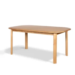 Tavolo rettangolare allungabile con prolunga in rovere (160 cm) Oakland Naturale