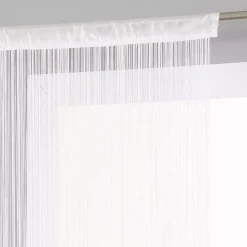 Tenda a fili (90 x H200 cm) Tinta unita Bianco