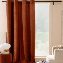 Tenda a occhielli (140 x 260 cm) Winona Terracotta