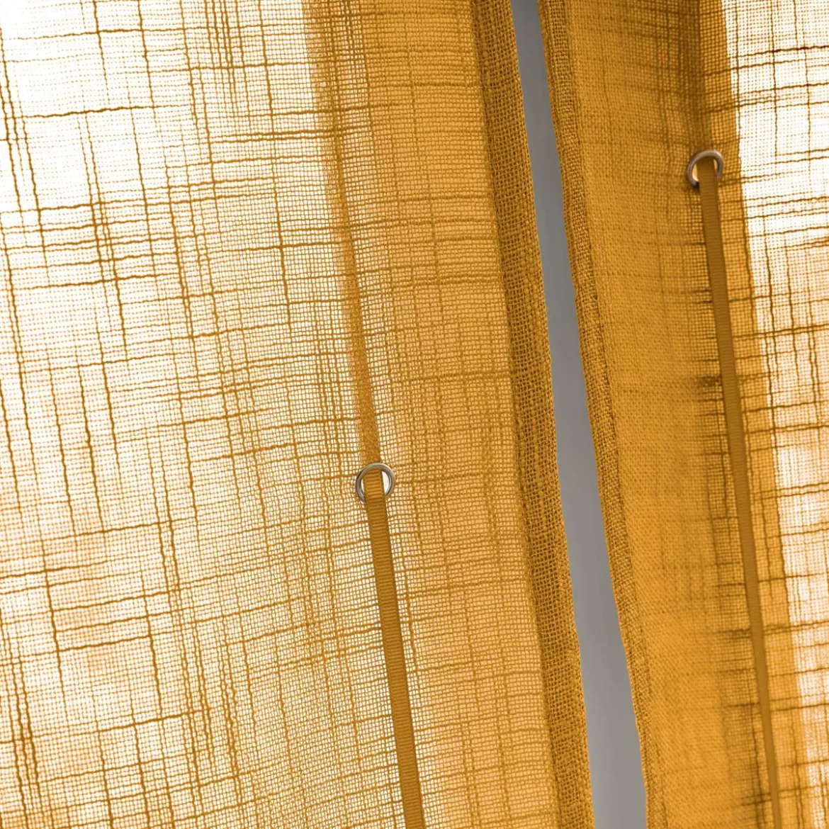 Tenda a pacchetto passa bastone (45 x 180 cm) Robin Giallo ocra