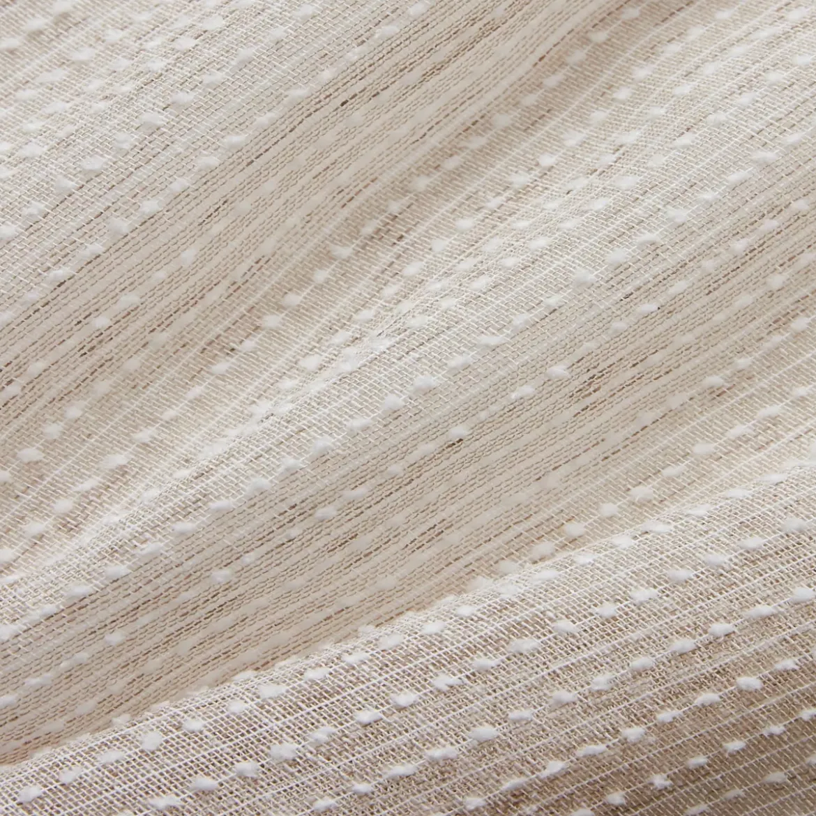 Tenda a passanti nascosti con frange (140 x 240 cm) Arthur Beige
