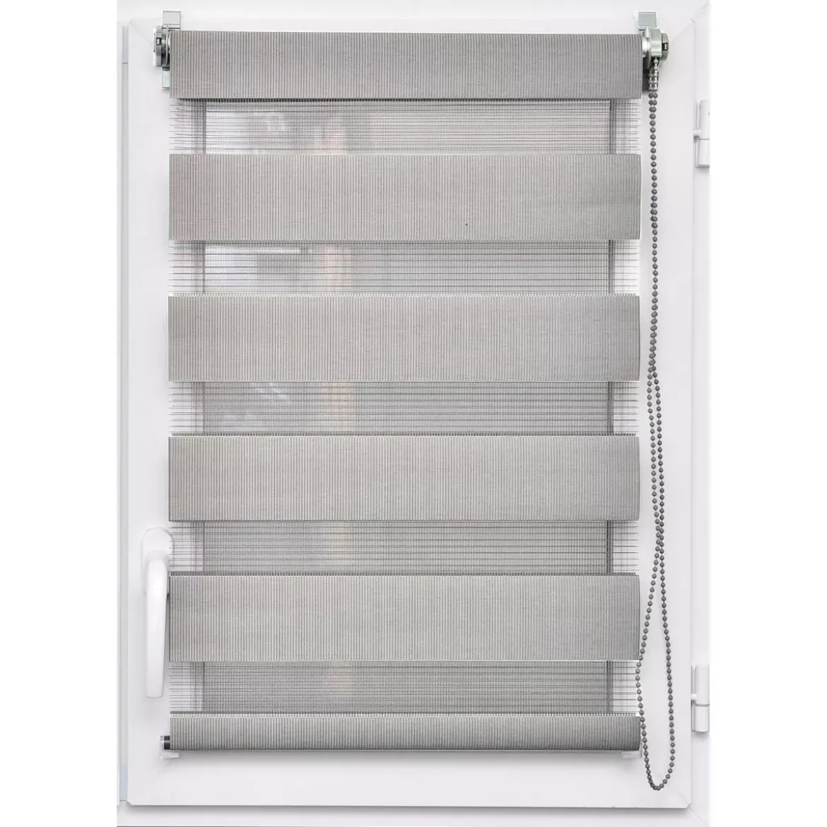 Tenda a rullo (45 X H90 cm) Giorno/Notte Grigio chiaro