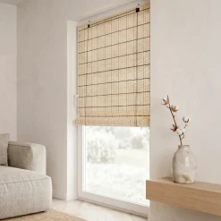 Tenda a rullo con bastoncini di bambù (90 x 180 cm) Bali Naturale
