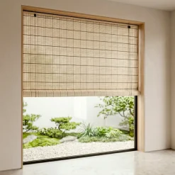 Tenda a rullo con bastoncini di bambù (180 x 180 cm) Bali Naturale