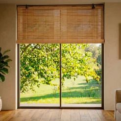 Tenda a rullo con bastoncini di bambù (180 x 180 cm) Tanoa Naturale