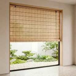 Tenda a rullo con bastoncini di bambù (200 x 200 cm) Bali Marrone
