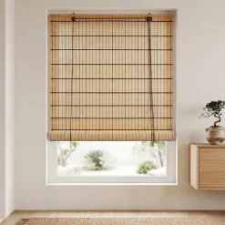 Tenda a rullo con bastoncini di bambù (120 x 180 cm) Bali Marrone