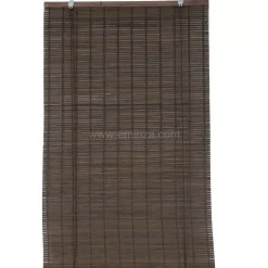 Tenda a rullo con lamelle (40 x H130 cm) Bambù Cioccolato