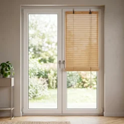 Tenda a rullo con lamelle (60 x 180 cm) Bambù Beige