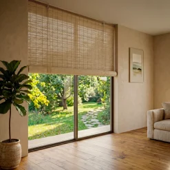 Tenda a rullo esterna effetto rattan (200 x 200 cm) Tanoa Beige
