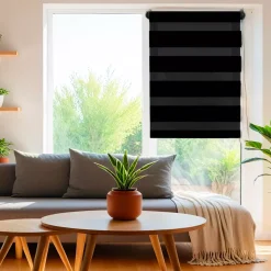 Tenda a rullo Giorno/Notte (60 x 180 cm) Nero