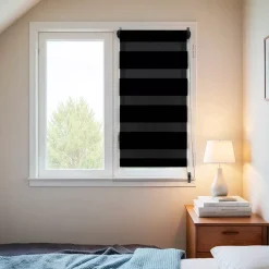 Tenda a rullo Giorno/Notte (45 x 90 cm) Nero