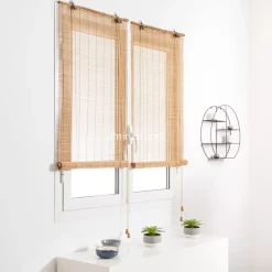Tenda a rullo in legno (90 x H180 cm) Bambù Beige