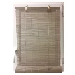 Tenda a rullo in legno (90 x 180 cm) Bambù Grigio