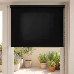 Tenda a rullo oscurante (45 x H90 cm) Uni Nero