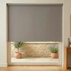 Tenda a rullo oscurante (180 x 180 cm) Tinta unita Grigio