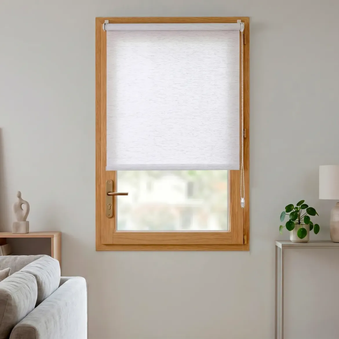 Tenda a rullo oscurante (75 x 150 cm) Pure Beige mélange