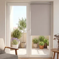 Tenda a rullo oscurante Tinta unita (60 X H 180 cm) Beige