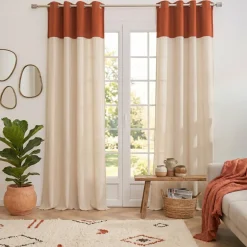 Tenda bouclé (140 x 280 cm) Ava Terracotta