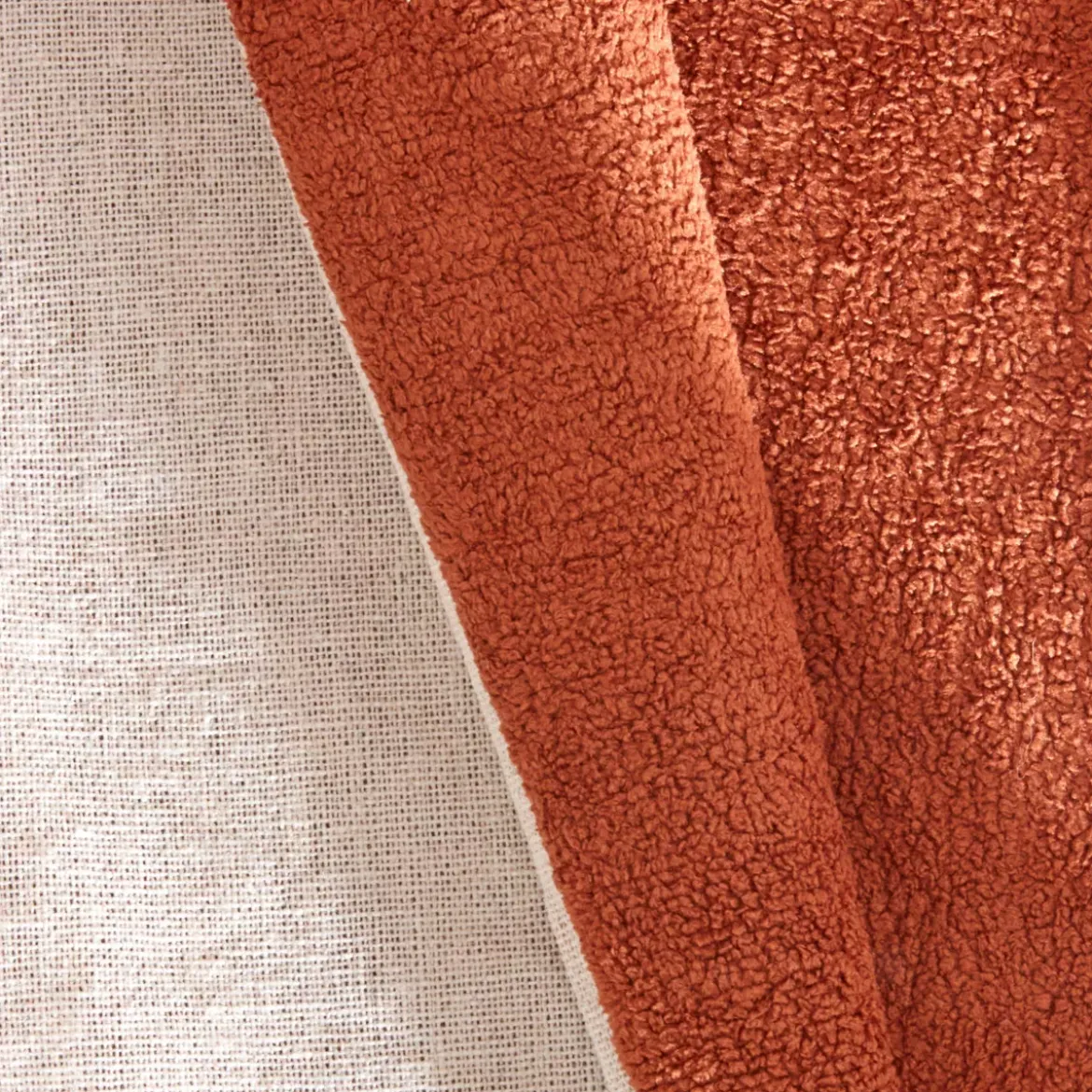 Tenda bouclé (140 x 280 cm) Ava Terracotta