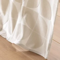 Tenda con occhielli velluto (135 x 260 cm) Geolia Beige