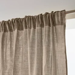 Tenda con passanti nascosti (180 x 240 cm) Gaïa Marrone corda