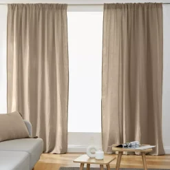 Tenda con passanti nascosti (180 x 240 cm) Gaïa Marrone corda