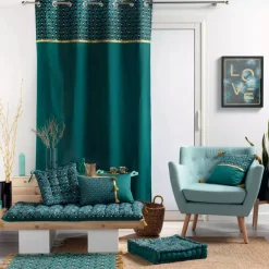 Tenda cotone (140 x 240 cm) Artchic Blu ottanio