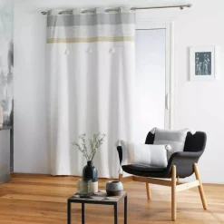 Tenda cotone (140 x 240 cm) Iliade Bianco