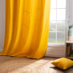 Tenda cotone (140 x 260 cm) Pixel Giallo senape