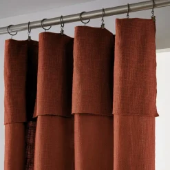 Tenda cotone regolabile (140 x max 270 cm) Sixtine Terracotta