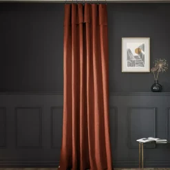 Tenda cotone regolabile (140 x max 270 cm) Sixtine Terracotta